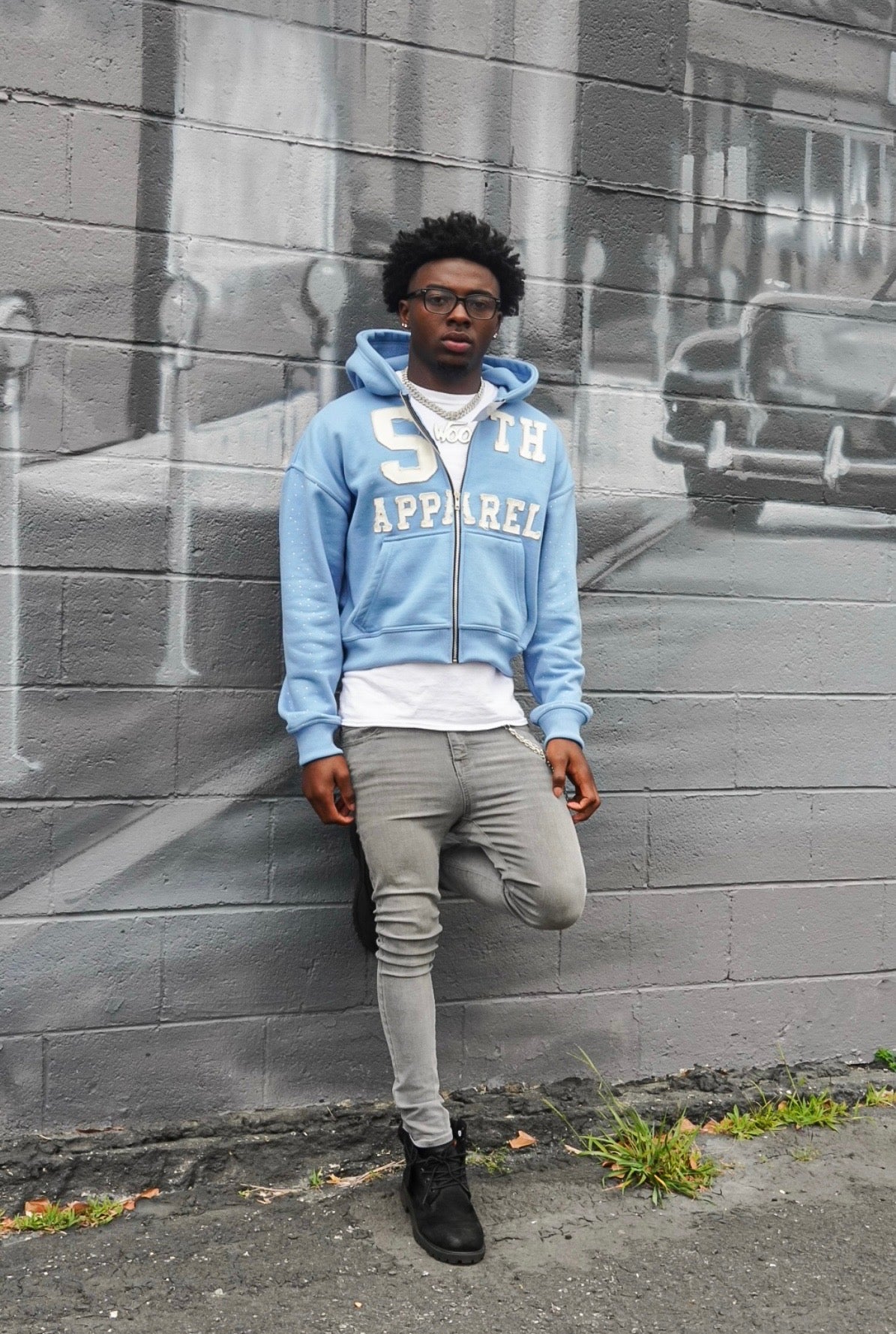 Blue( 5th apparel hoodie