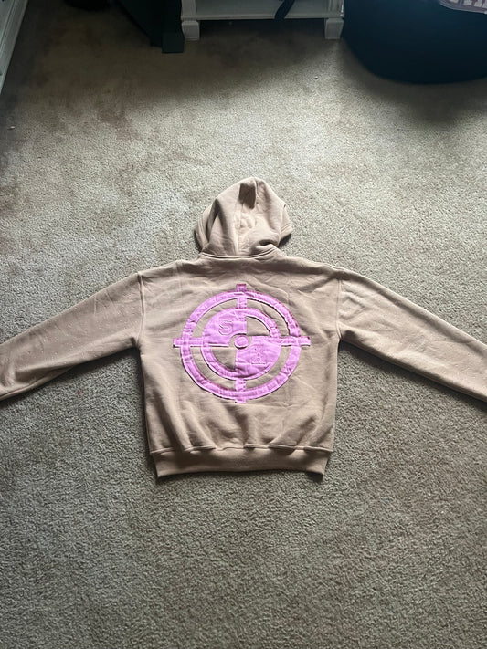 pink and tan( 5th apparel hoodie